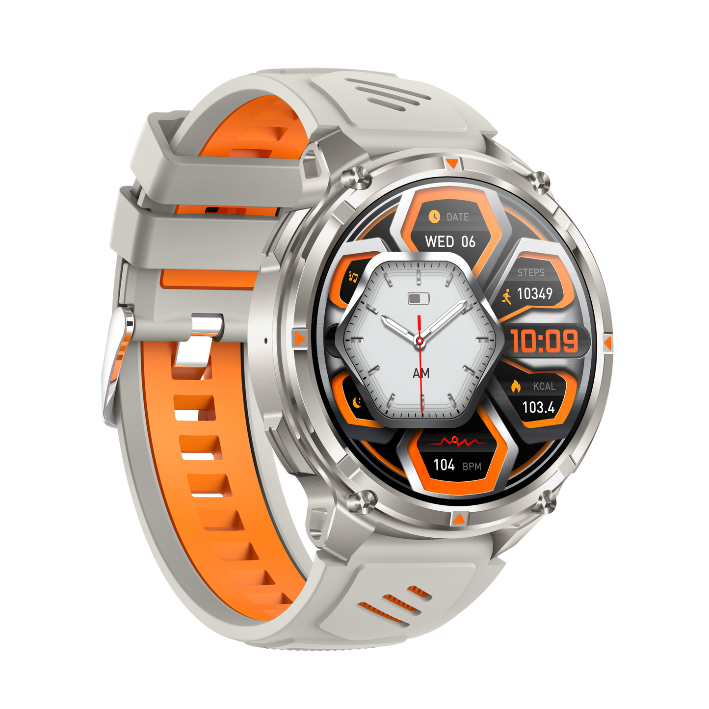 Rollme PowerMax- 1100mAh Huge Battery Smartwatch