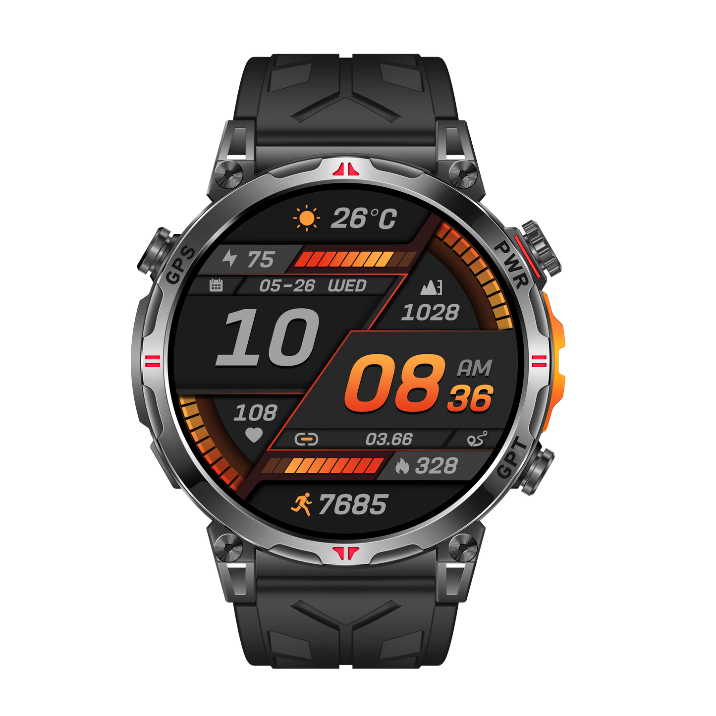 Rollme GT3S-Military-Grade GPS Smartwatch