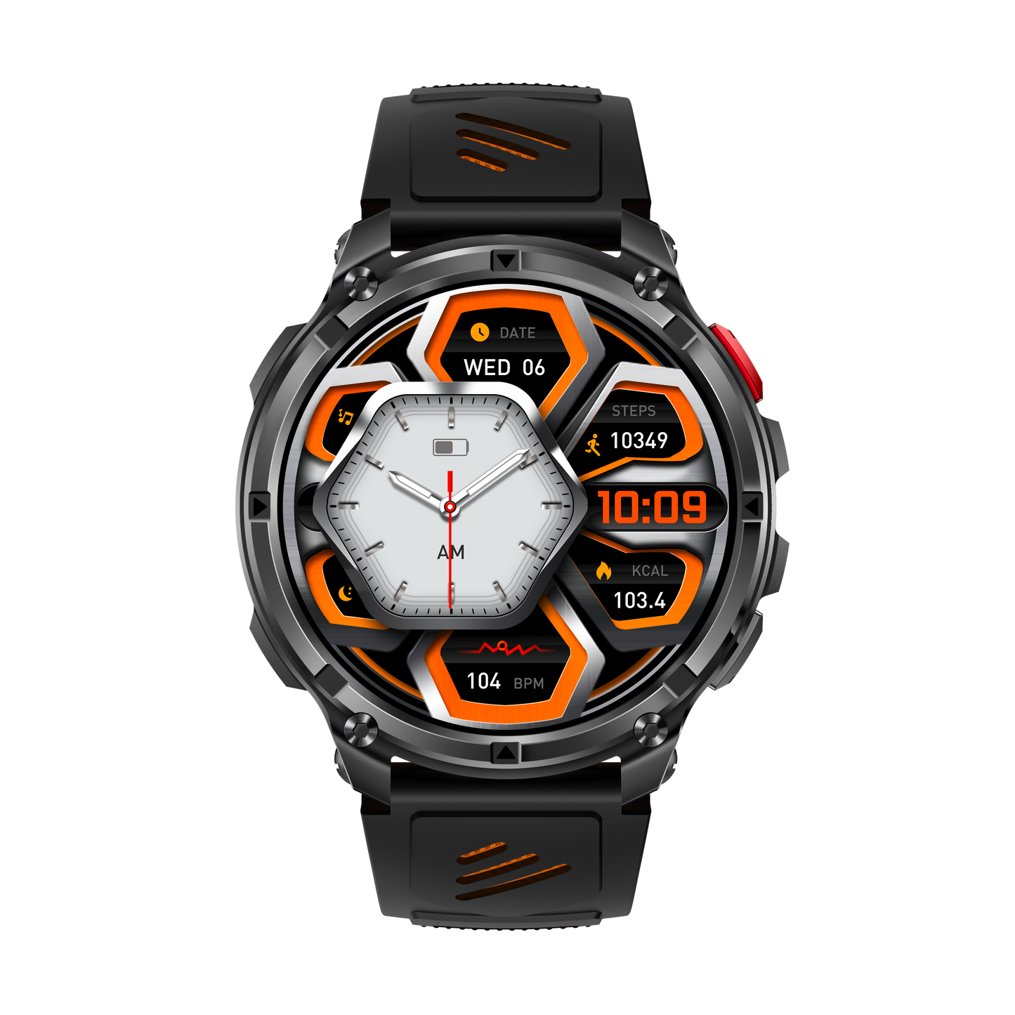 Rollme PowerMax- 1100mAh Huge Battery Smartwatch