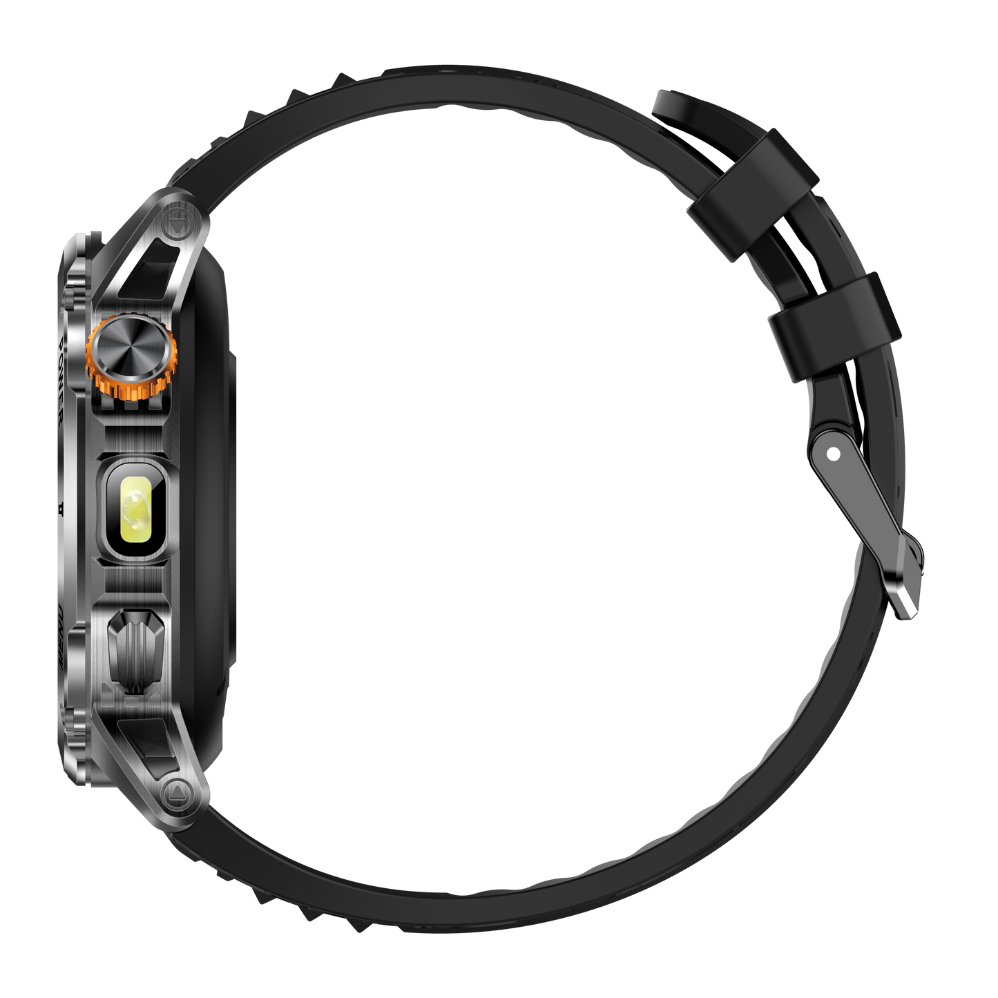 Rollme PowerX- 1100mAh Massive Battery + Dual-Light Source Rugged Smartwatch