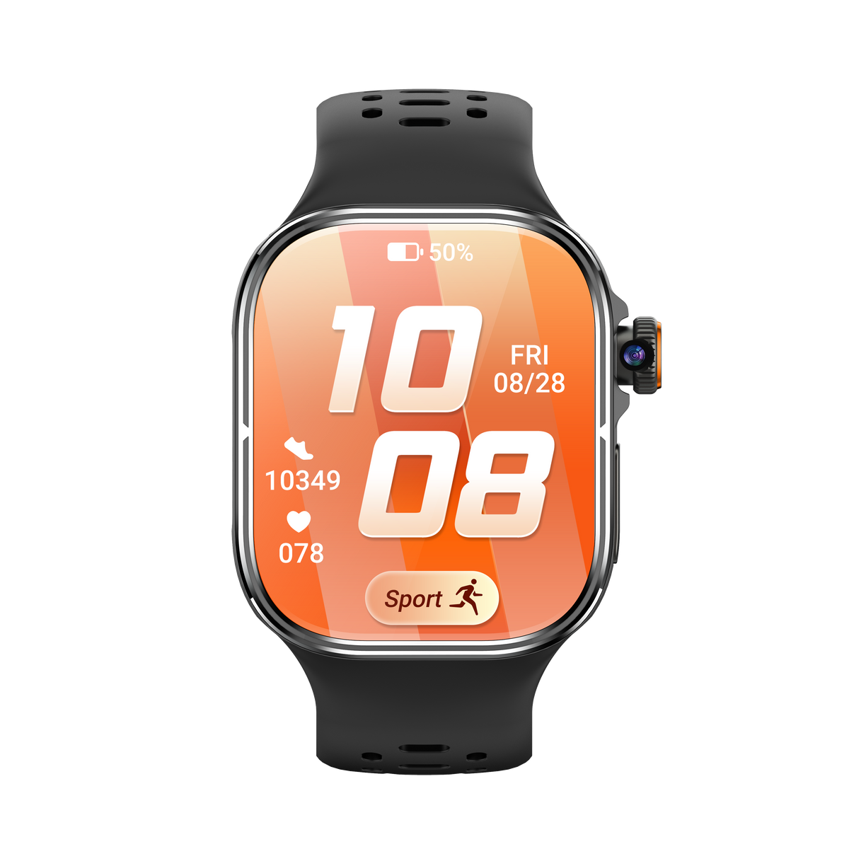 Rollme Matrix- 4G Android Smartwatch, Phone Calls & Messages, WiFi, GPS, Fitness & Health Tracker, Apps