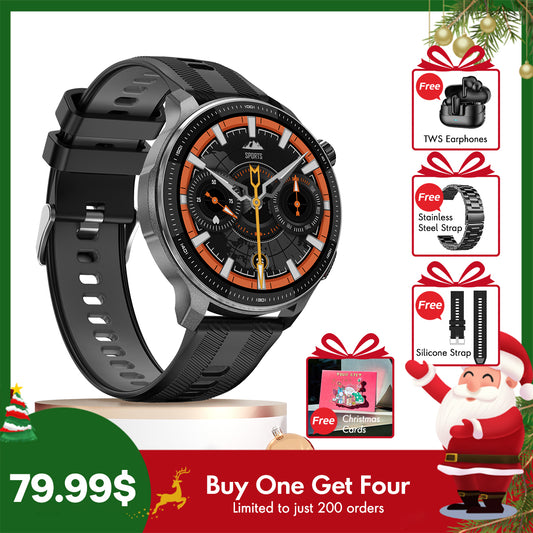 Rollme G6- Dual-Band, Six-Satellite GPS Smartwatch with Offline Maps