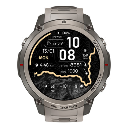 Rollme Hero D5 Smartwatch Built with GPS Precision, Offline Maps & 170+ Sports Modes