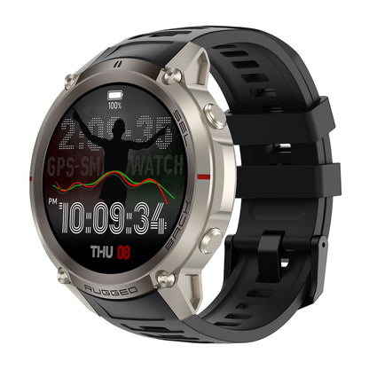 Rollme Hero D5 Smartwatch Built with GPS Precision, Offline Maps & 170+ Sports Modes