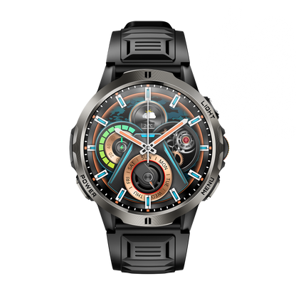Rollme Glide Outdoor Smartwatch with Optical Scroll Wheel, 1.7" Large Display,  1100mAh Battery