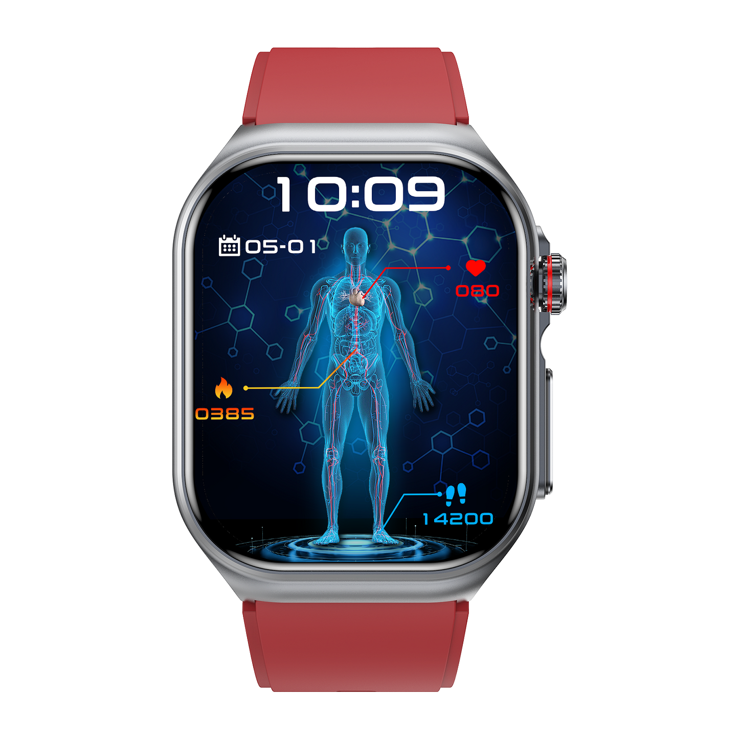 Rollme X3 Health Smart Watch with ECG and Blood Glucose HRV