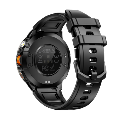 Rollme Glide Outdoor Smartwatch with Optical Scroll Wheel, 1.7" Large Display,  1100mAh Battery