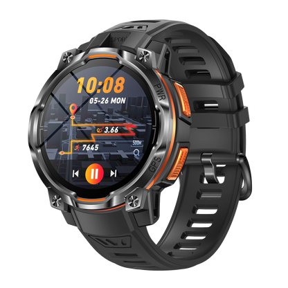 Rogbid Hero K1 Military-Grade Smartwatch with Offline Maps, LED Flashlight & 1,200mAh Battery