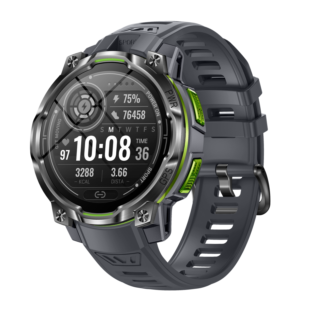Rogbid Hero K1 Military-Grade Smartwatch with Offline Maps, LED Flashlight & 1,200mAh Battery