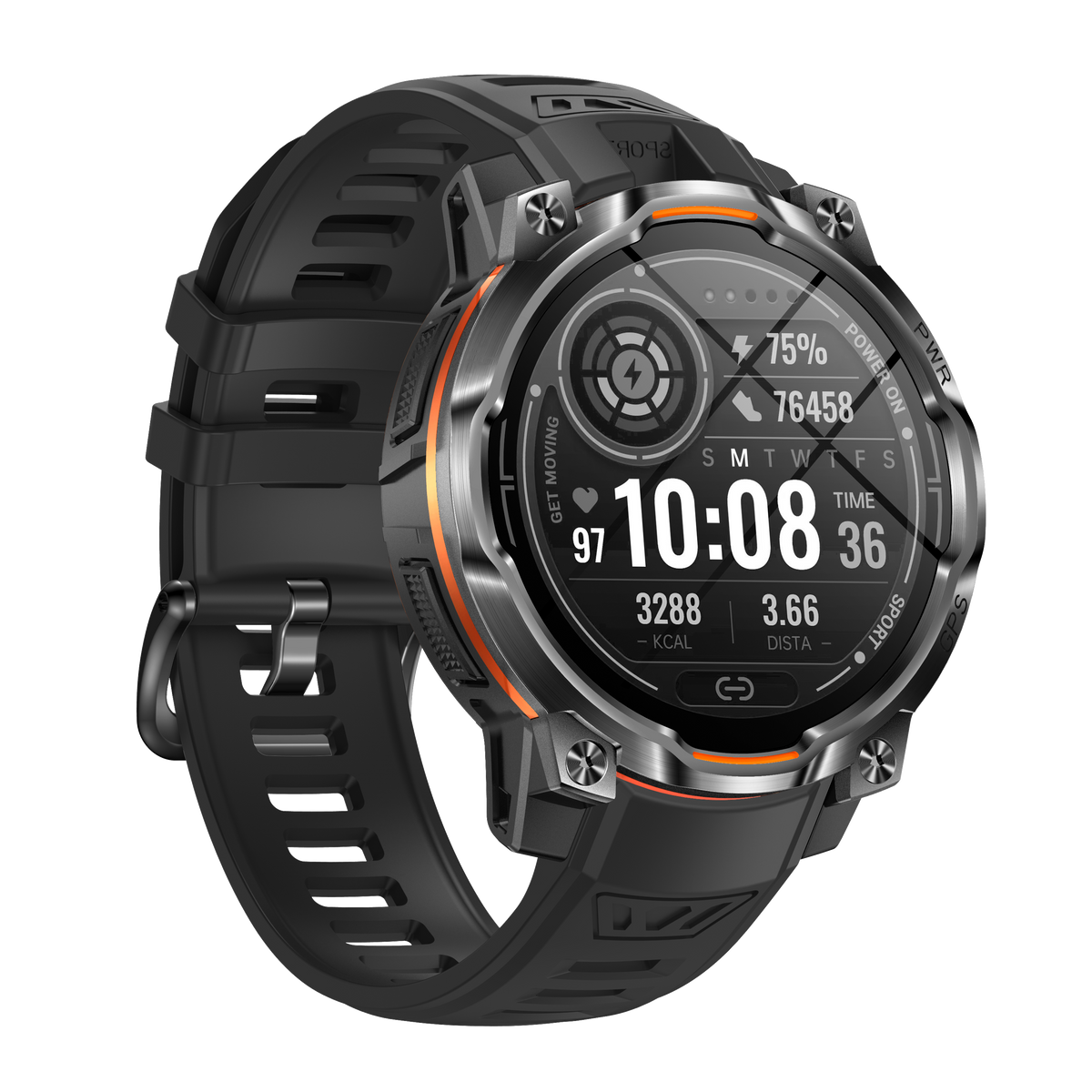 Rogbid Hero K1 Military-Grade Smartwatch with Offline Maps, LED Flashlight & 1,200mAh Battery