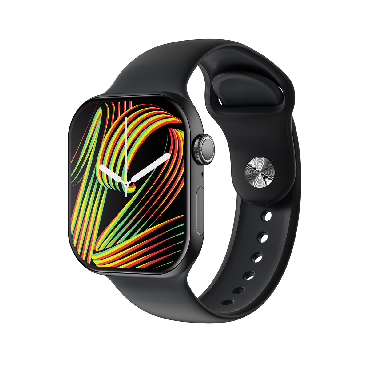 Rollme AI Watch 12 Pro- 46mm, WhatsApp & Telegram Instant Message Replies, 3 Interchangeable Straps