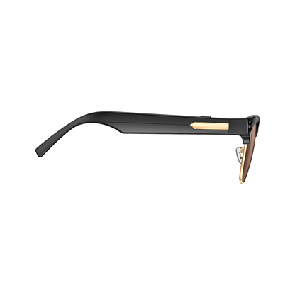 Rollme AuraView Fashionable Metal Half-Rim Smart Glasses | 12MP Camera & AI-Powered Intelligence