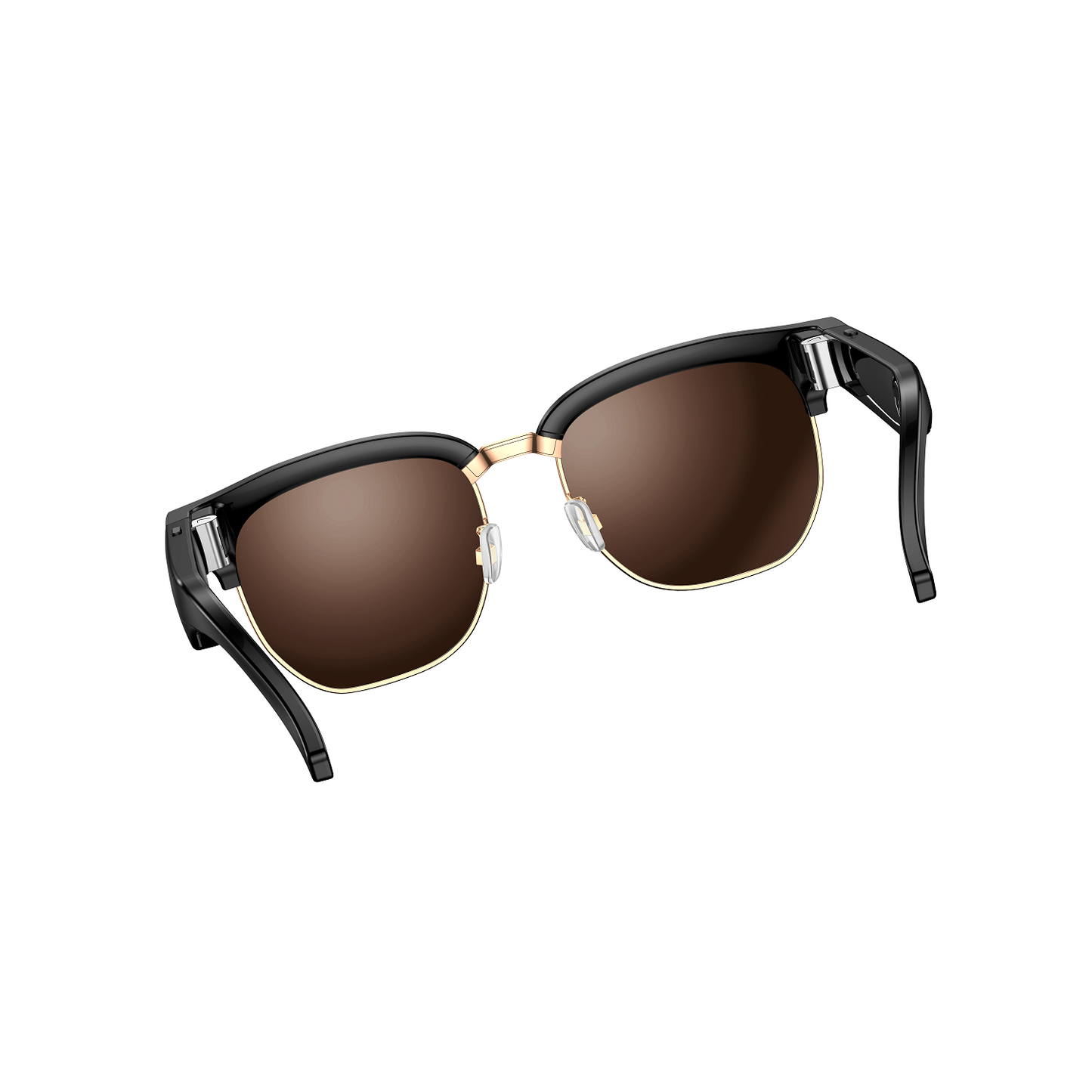 Rollme AuraView Fashionable Metal Half-Rim Smart Glasses | 12MP Camera & AI-Powered Intelligence