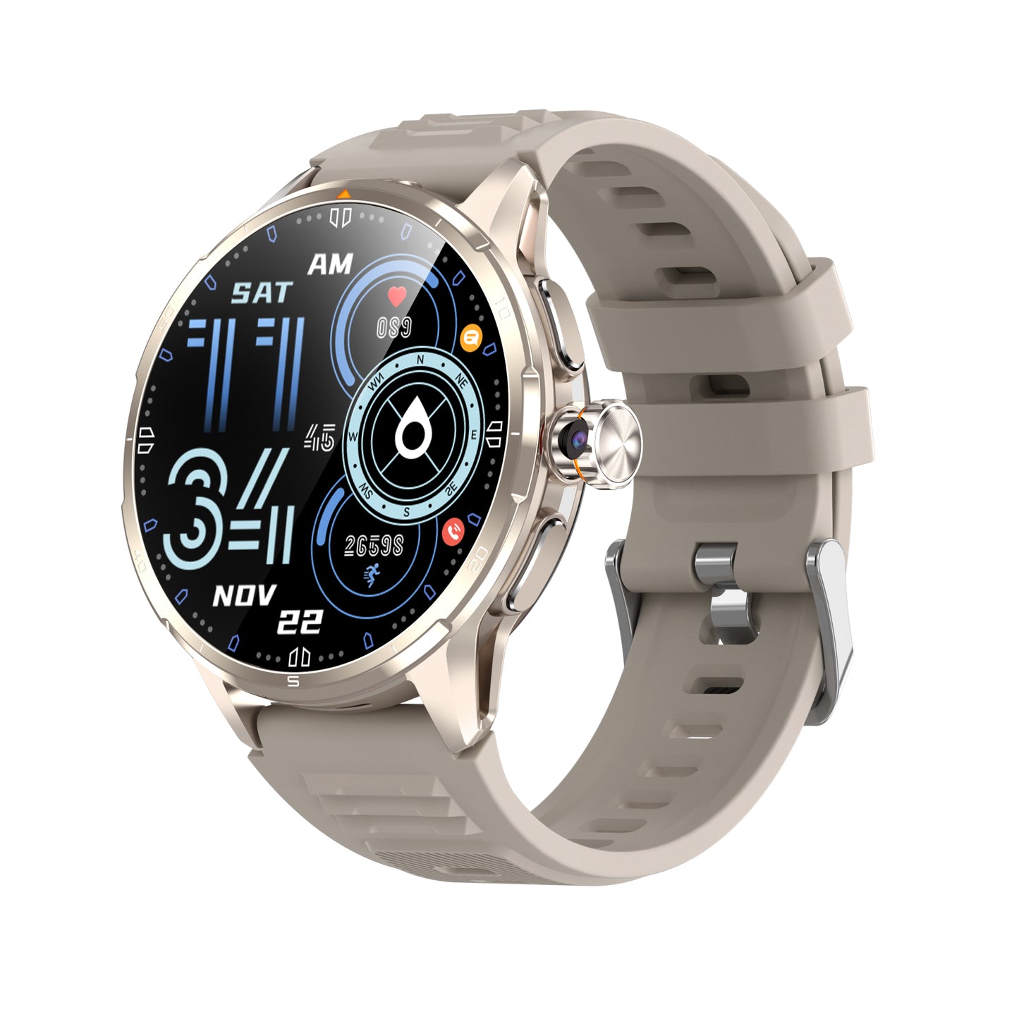 Rollme Nexus 4G LTE Android Smartwatch – Built-in Camera & Free App Download Support